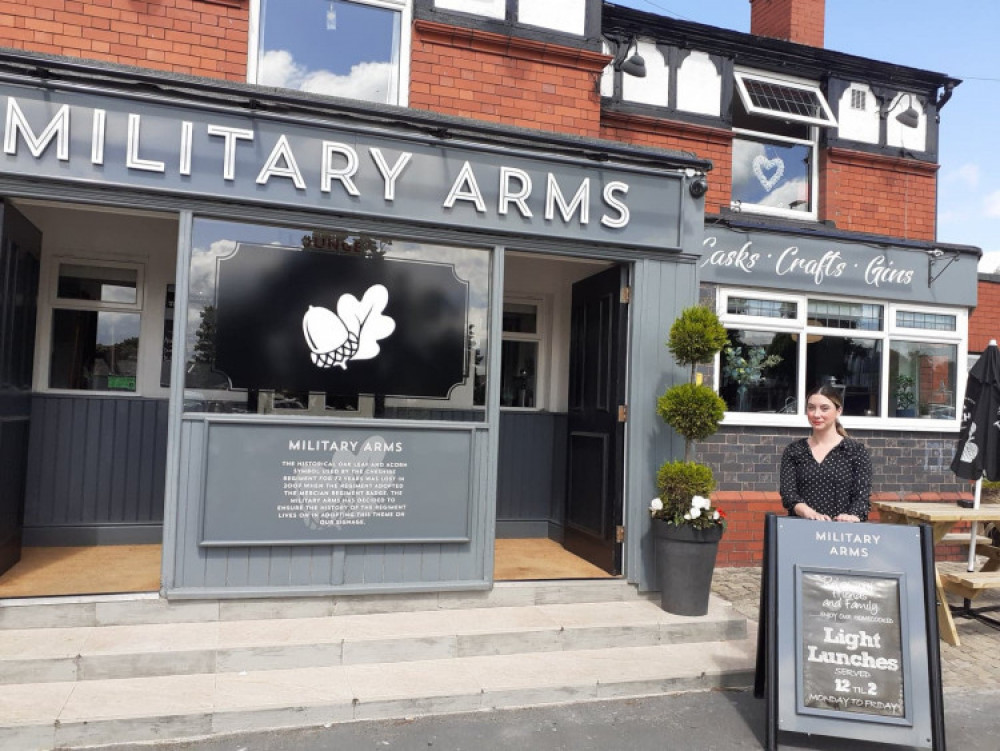 The Military Arms in Congleton Road is staging a 12-hour darts marathon for Macmillan today. (Photo: Sandbach Nub News)  