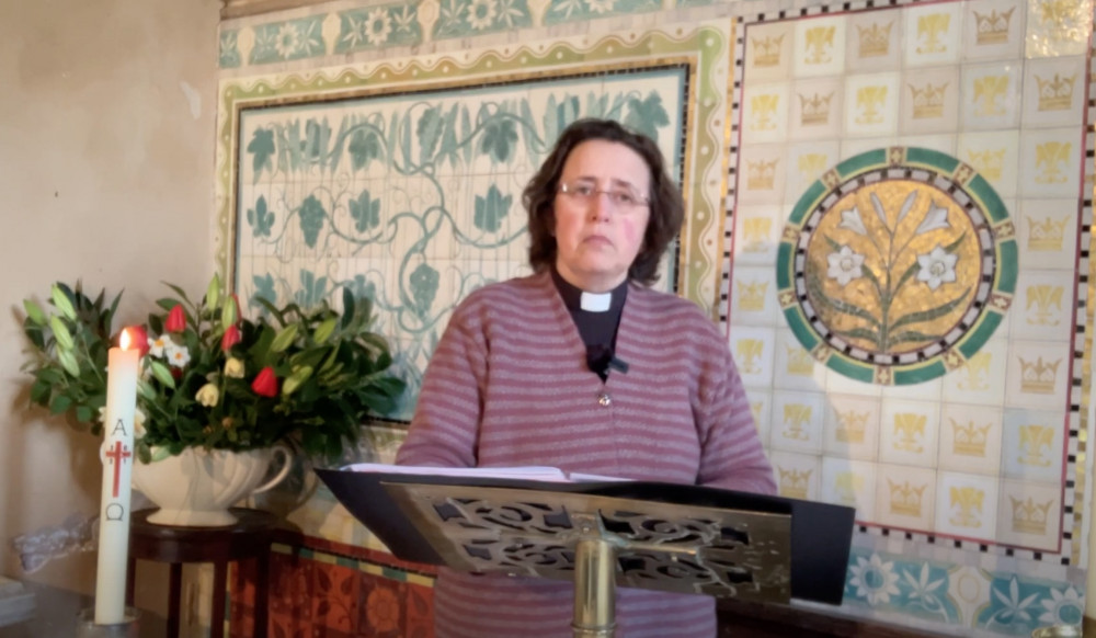 Liesbeth Oosterhof at Harkstead Church (Picture: Nub News)