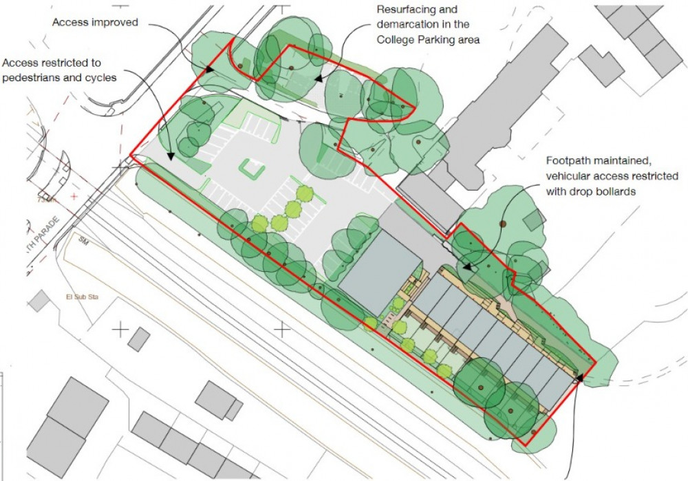 Plans or 18 homes on the North Parade car park on North Hill Mews in Frome. CREDIT: Agile 