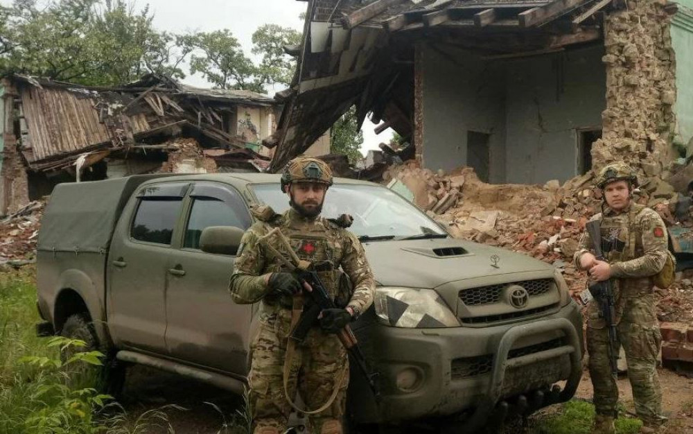 A Driving Ukraine vehicle on the front lines (Credit: Driving Ukraine). 
