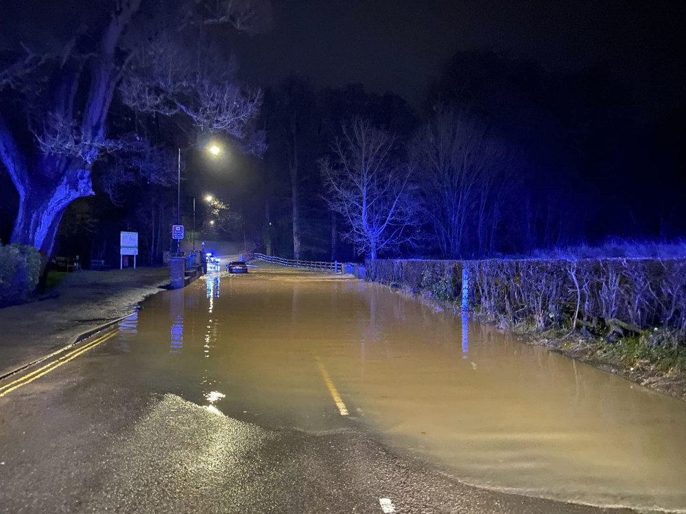 Kenilworth's ford has flooded on several occasions so far this year (image via Kenilworth Fire Station)