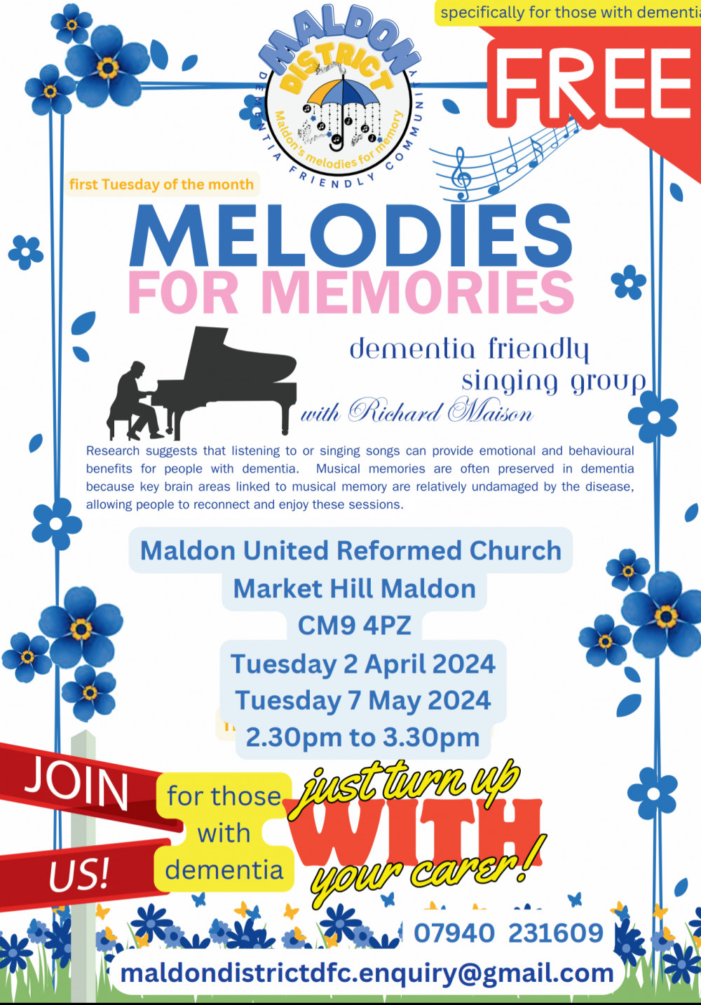 "Melodies for Memories" dementia friendly singing Group