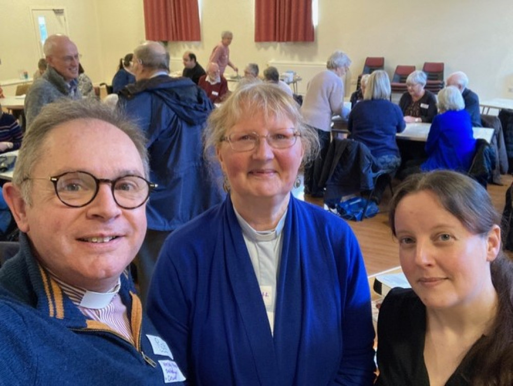 Rev Rob Hilton from Alsager, Rev Carolyn Lawrance from Sandbach and Abi Parr, Senior Development Manager with Transforming Churches and Communities. (Photo: Rev Rob Hilton)  