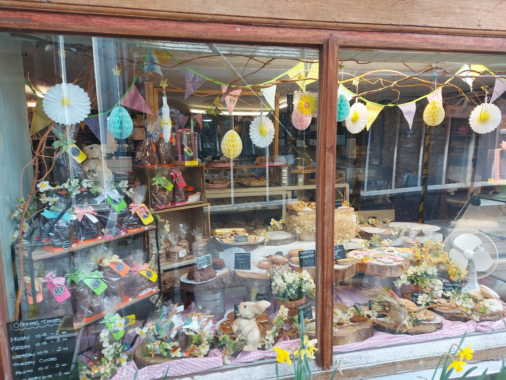 Not quite Easter yet but Cheap Street in Frome is ready with egg stravagant decorations. Image Nub News 