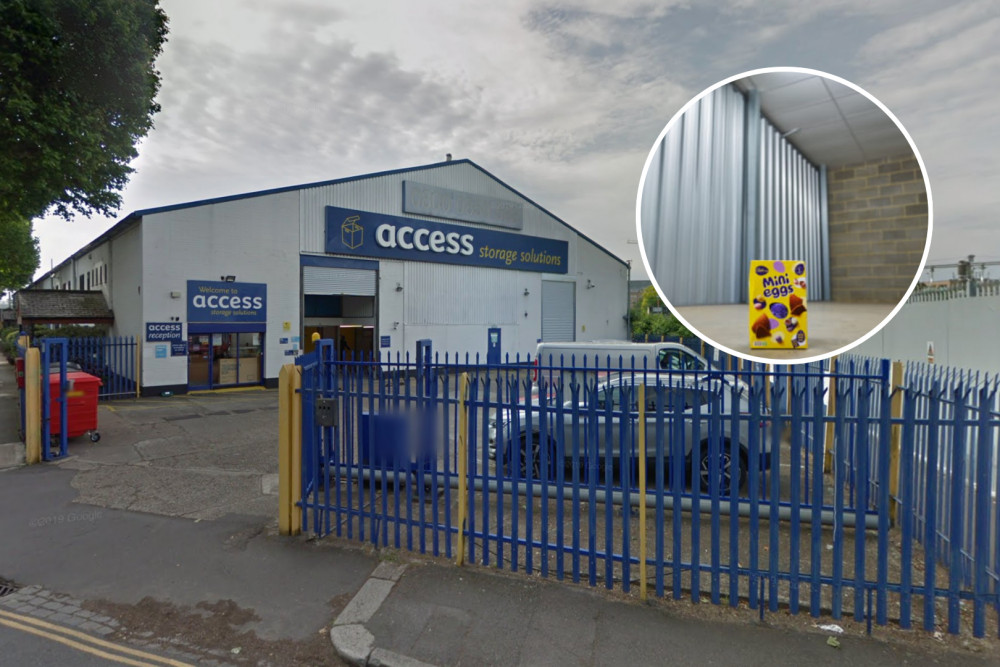 Access Self Storage is working with charities across the UK for its Easter 2024 appeal (credit: Google maps & Access Self Storage).