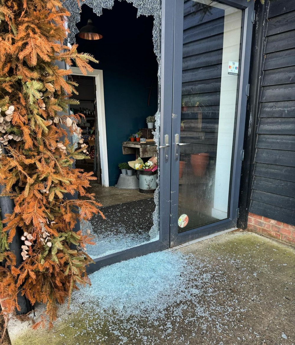 Thieves smashed their way in (Picture: Fields Farm Shop)