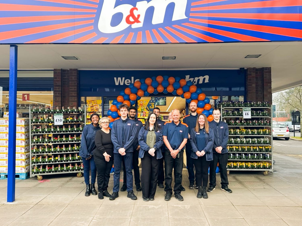 The brand-new B&M store which opened its doors this morning at 8am (image by B&M)