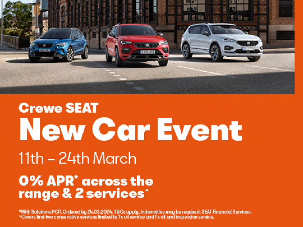 Get down to Swansway Motor Group's Crewe SEAT for their New Car Event and take advantage of some great offers (Nub News).