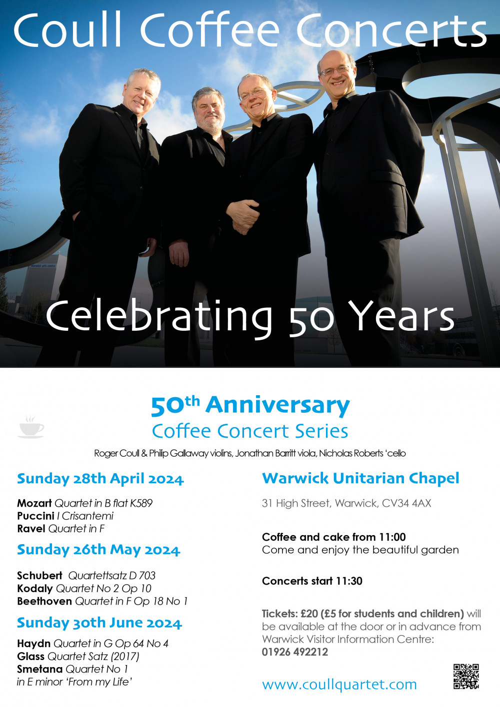 Coull Quartet Celebrates 50 years