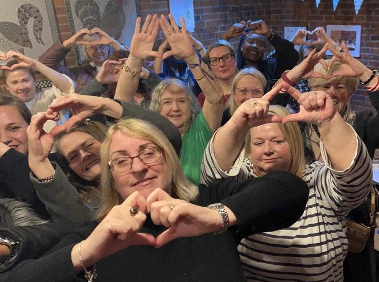 Love was in the air at the Grays Town Park event. 