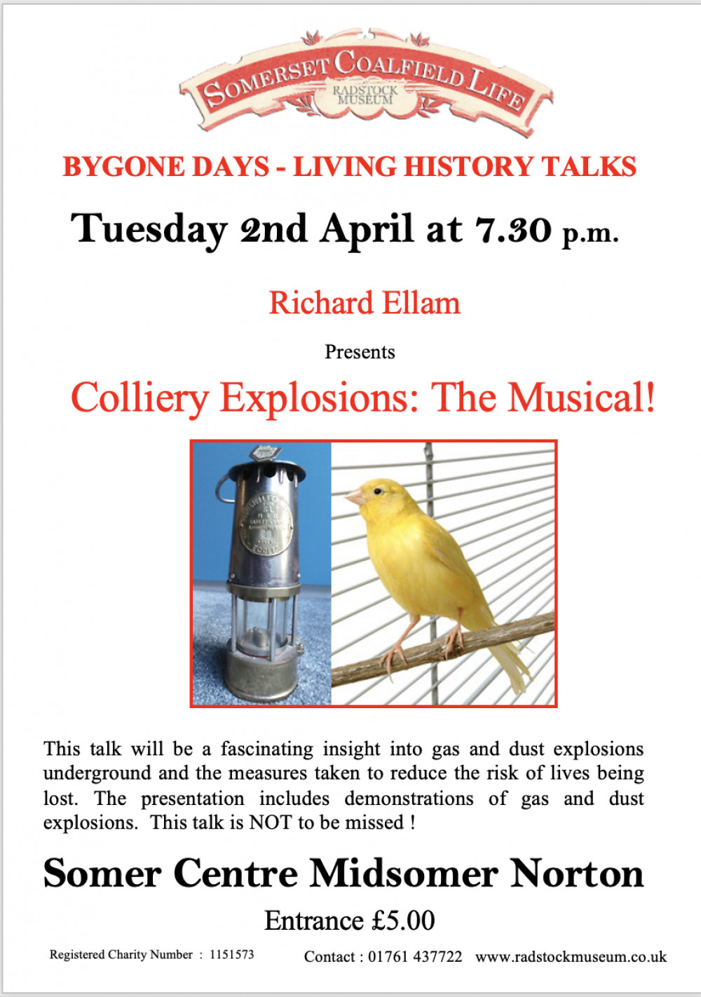 Colliery Explosions- Local History Talk and Demonstration