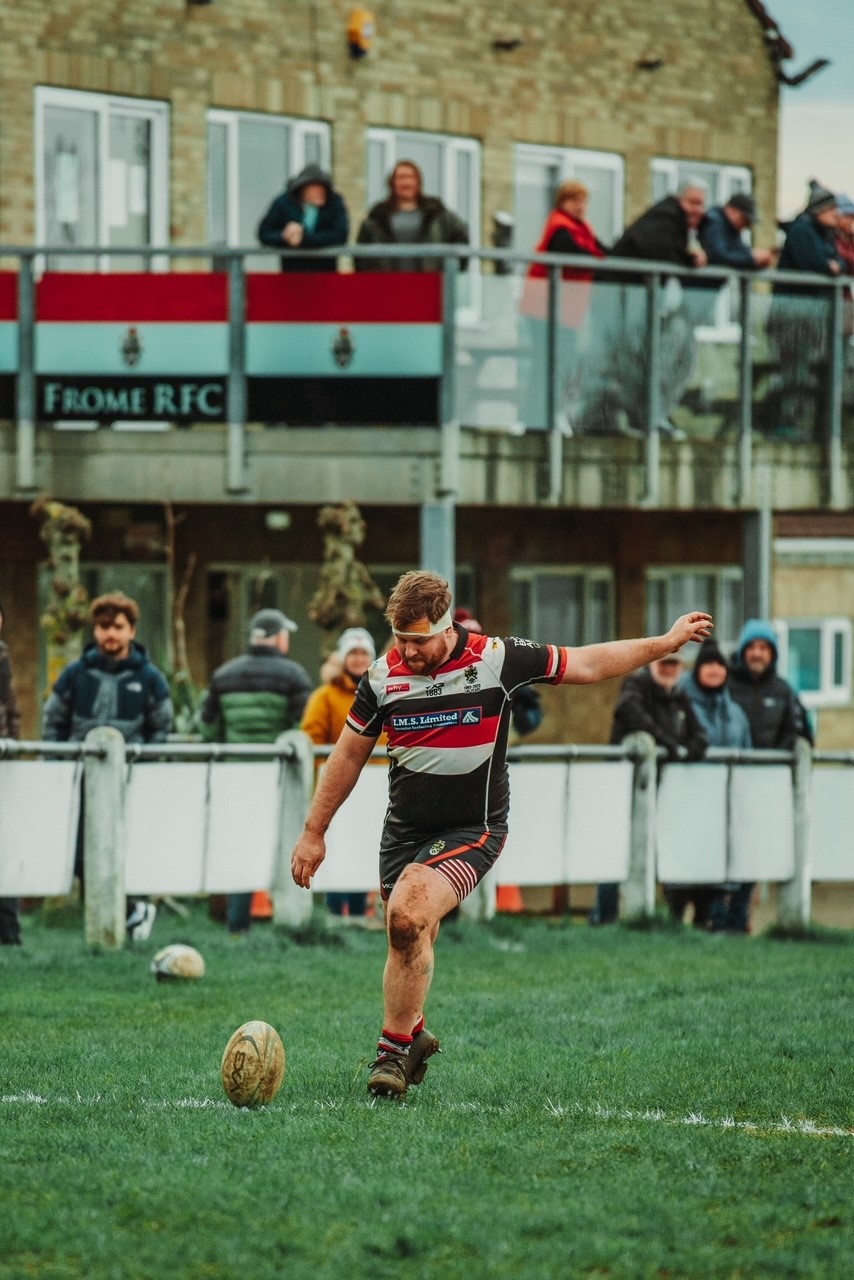 Frome RFC seconds in action, Photos by Nick Perry Photography