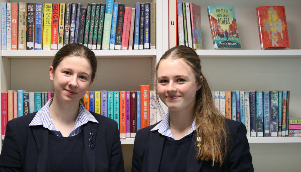 Bella and Hannah in essay success (Picture: Royal Hospital School)