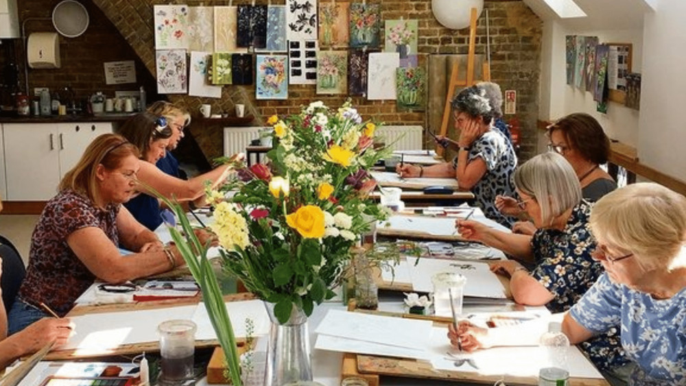 Floral Painting in Mixed Media – 6 week course