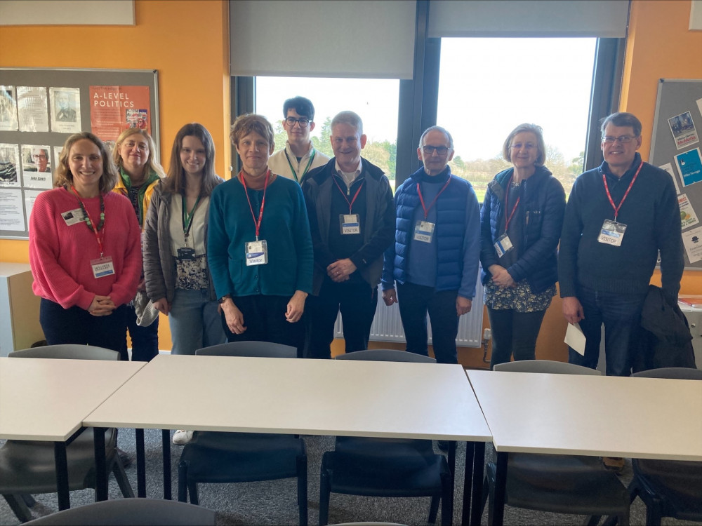 Members of Kenilworth Town Council, Friends of Talisman Square, Bee Friendly Kenilworth and Kenilworth School's eco committee (image supplied)