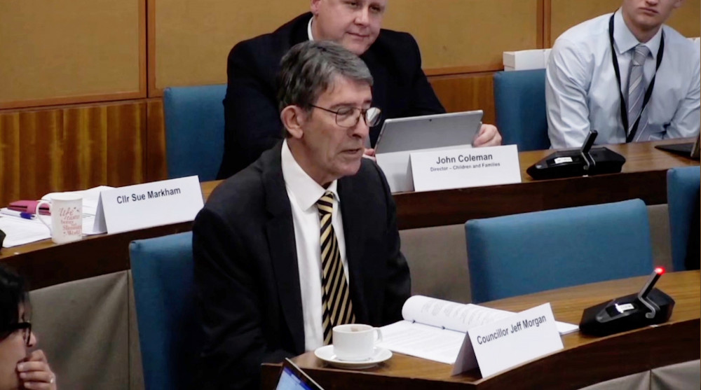Cllr Morgan was one of three members that caused widespread outrage while discussing the county’s SEND provision (image via WCC web broadcast)