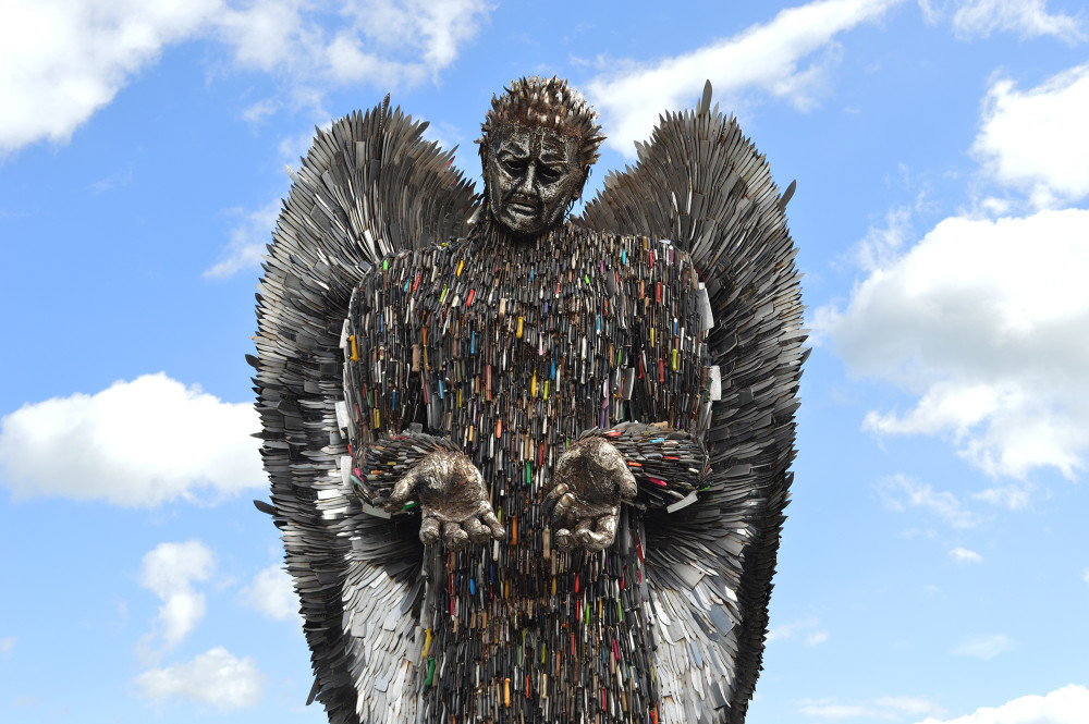 The Knife Angel, image British Ironwork Centre