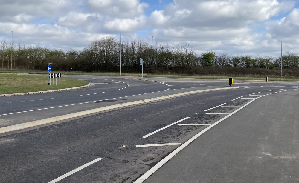 Drivers near Ashby can find themselves fed off into the filter lane to nowhere - or as one Facebook user put it 'The loop of stupidity'. Photos: Ashby Nub News