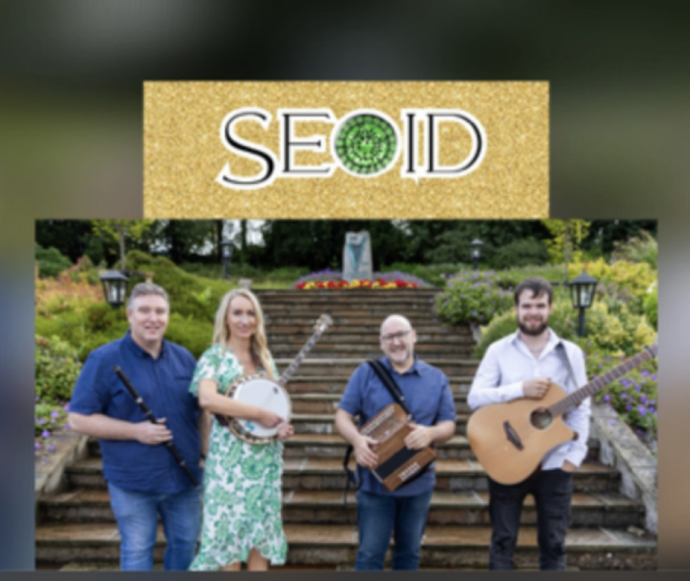 St Patrick's Day Special Live Music Act in Baldock with renowned Irish band SEOID - find out more 