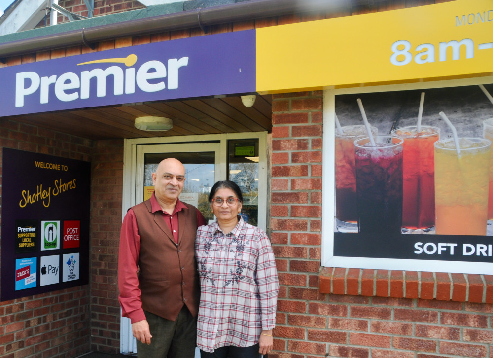 End of an era as Manish and Trupti Patel retire from Shotley Stores and Post Office (Picture: Nub News)  