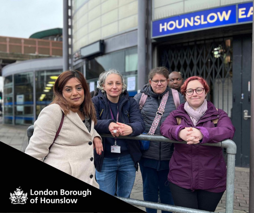 Hounslow Council's Cabinet Member for Adult Social Care, Cllr Samia Chaudhary joins Travel Trainers (credit: Hounslow Council).