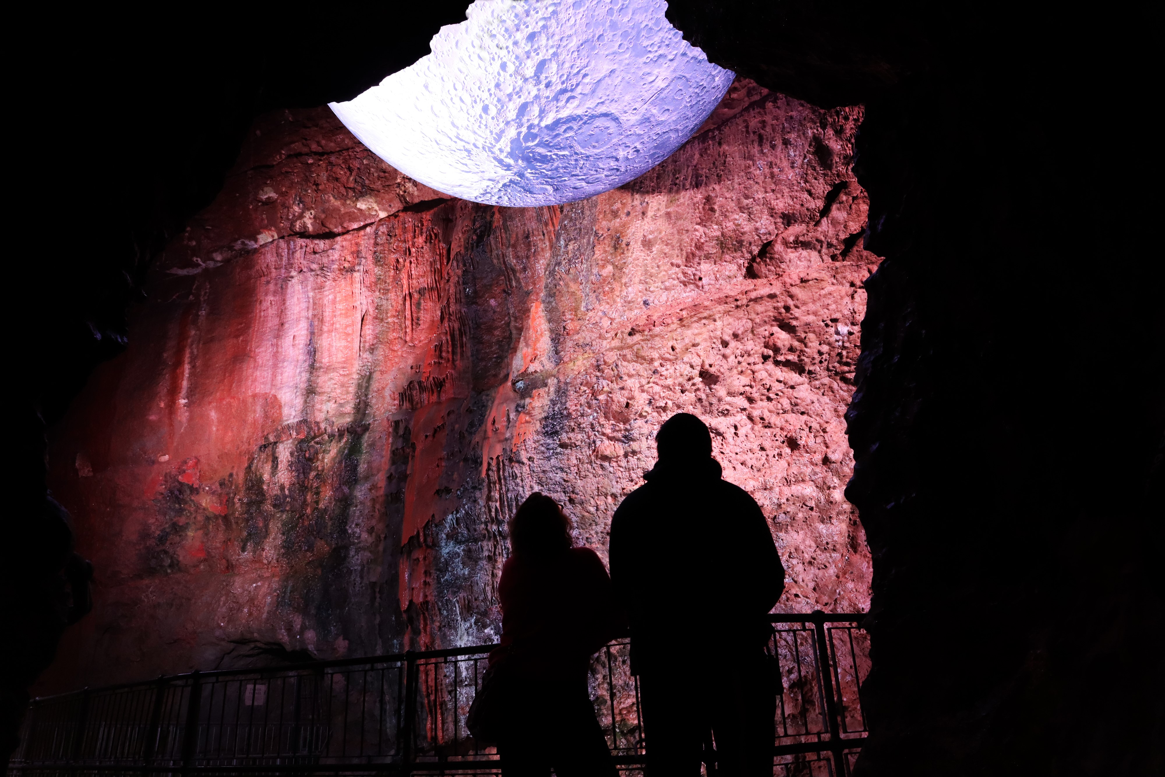 The Moon at Wookey Hole Caves. image thanks to Cottle Family