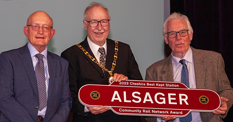 Alsager railway station has scooped an award. (Photo: Cheshire Best Kept Station award)