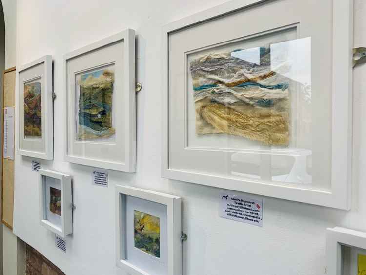 Sandra Hepworth's lovely exhibition can be viewed at Castle Park Arts Centre