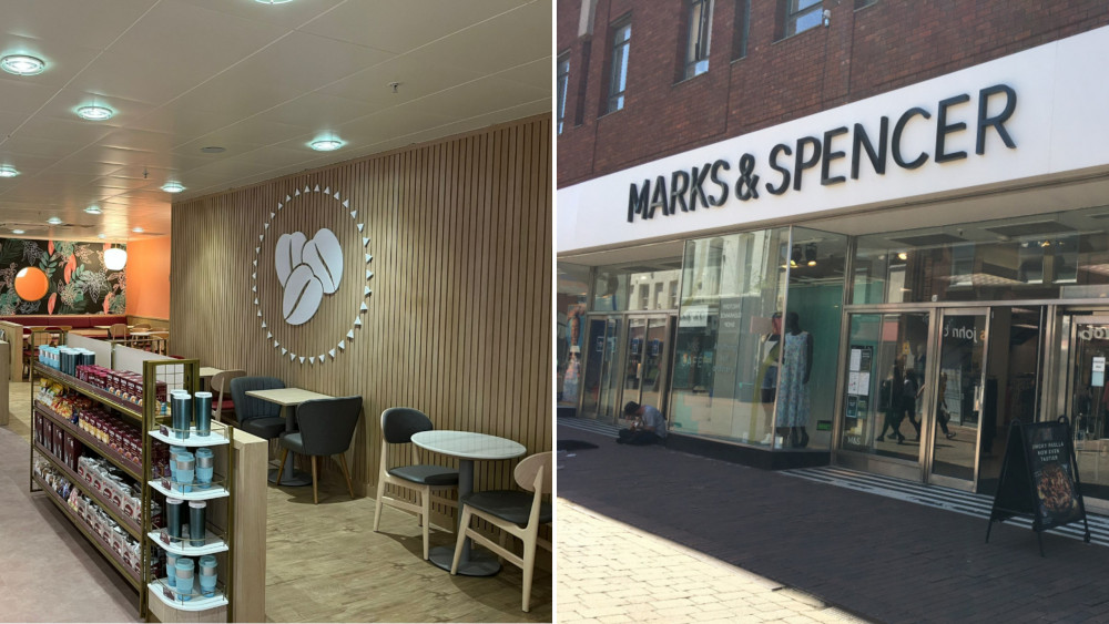 A joint Costa and Marks & Spencer unit will open at Warwick Hospital (images via Costa / Alex Greensmith)