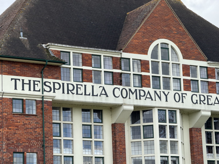 Five jobs available in and around Letchworth - along with 100's more. PICTURE: Letchworth's iconic Spirilla Building. CREDIT: Letchworth Nub News 