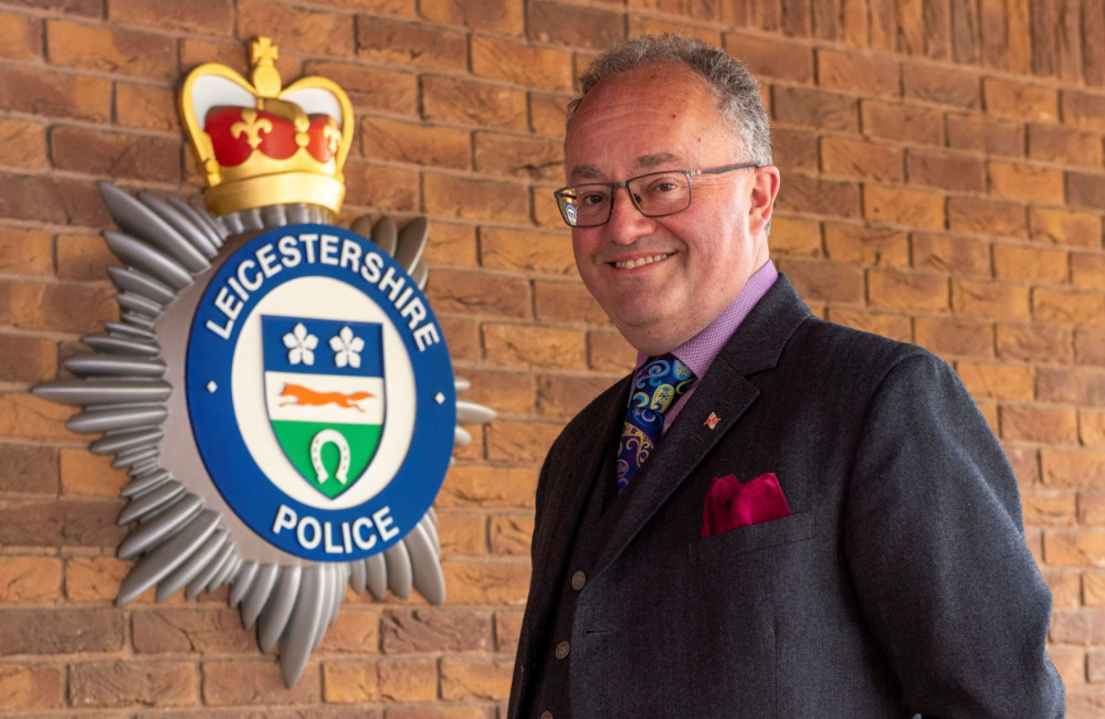 Police Crime Commissioner Rupert Matthews. Image credit: PCC Leicester, Leicestershire and Rutland. 