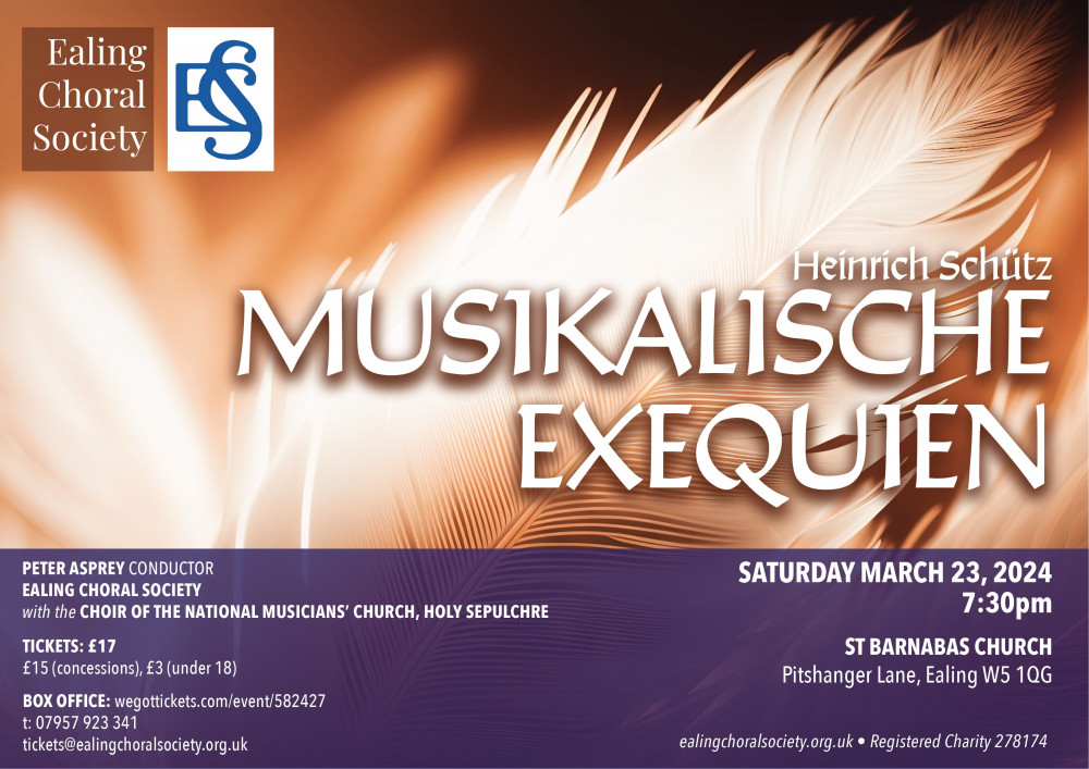 Ealing Choral Society: Musikalische Exequien (credit: Image supplied).