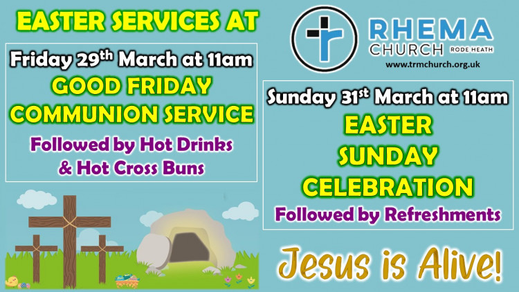 Easter Services at Rhema Church Rode Heath