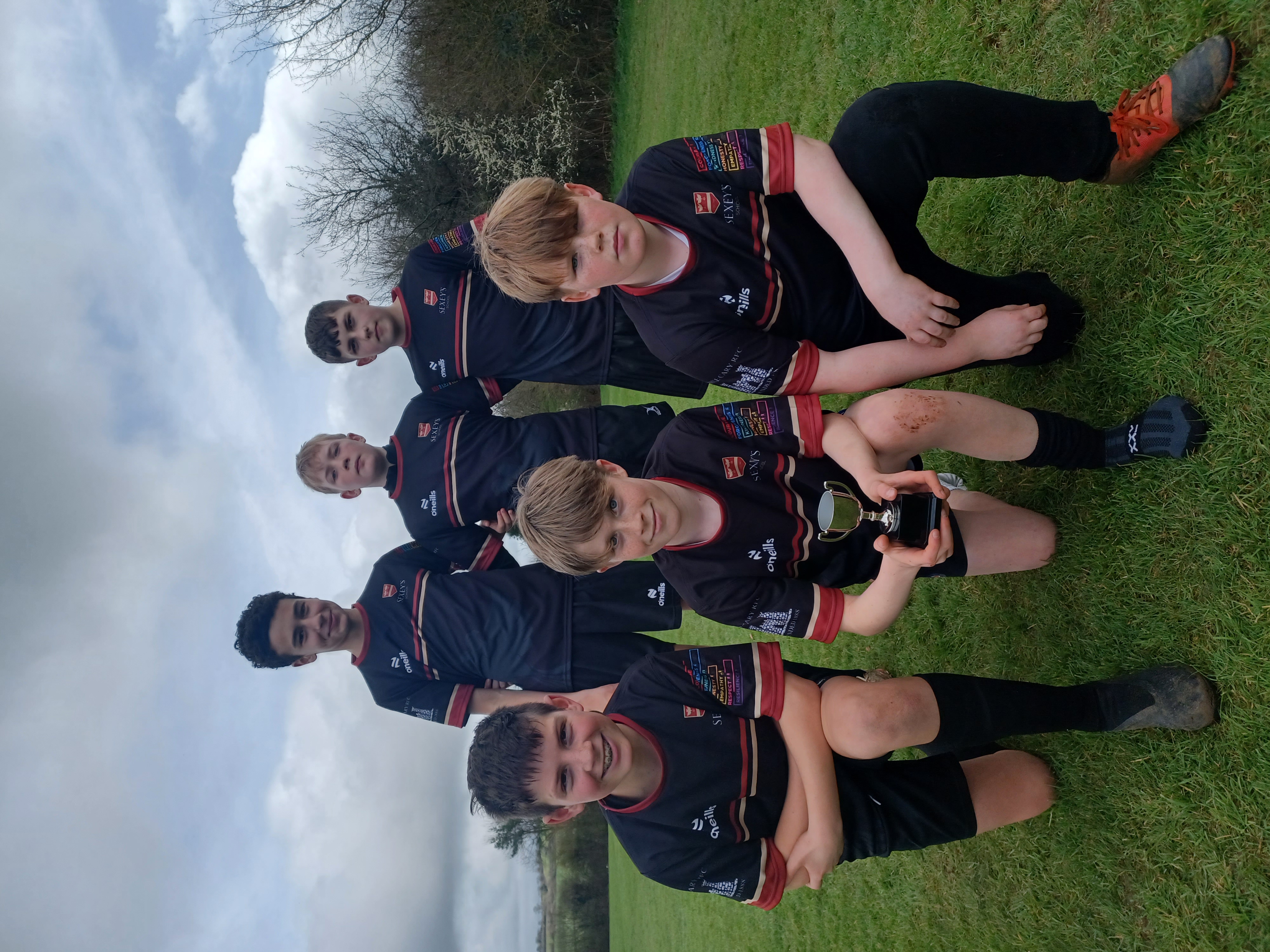 Boys with trophy