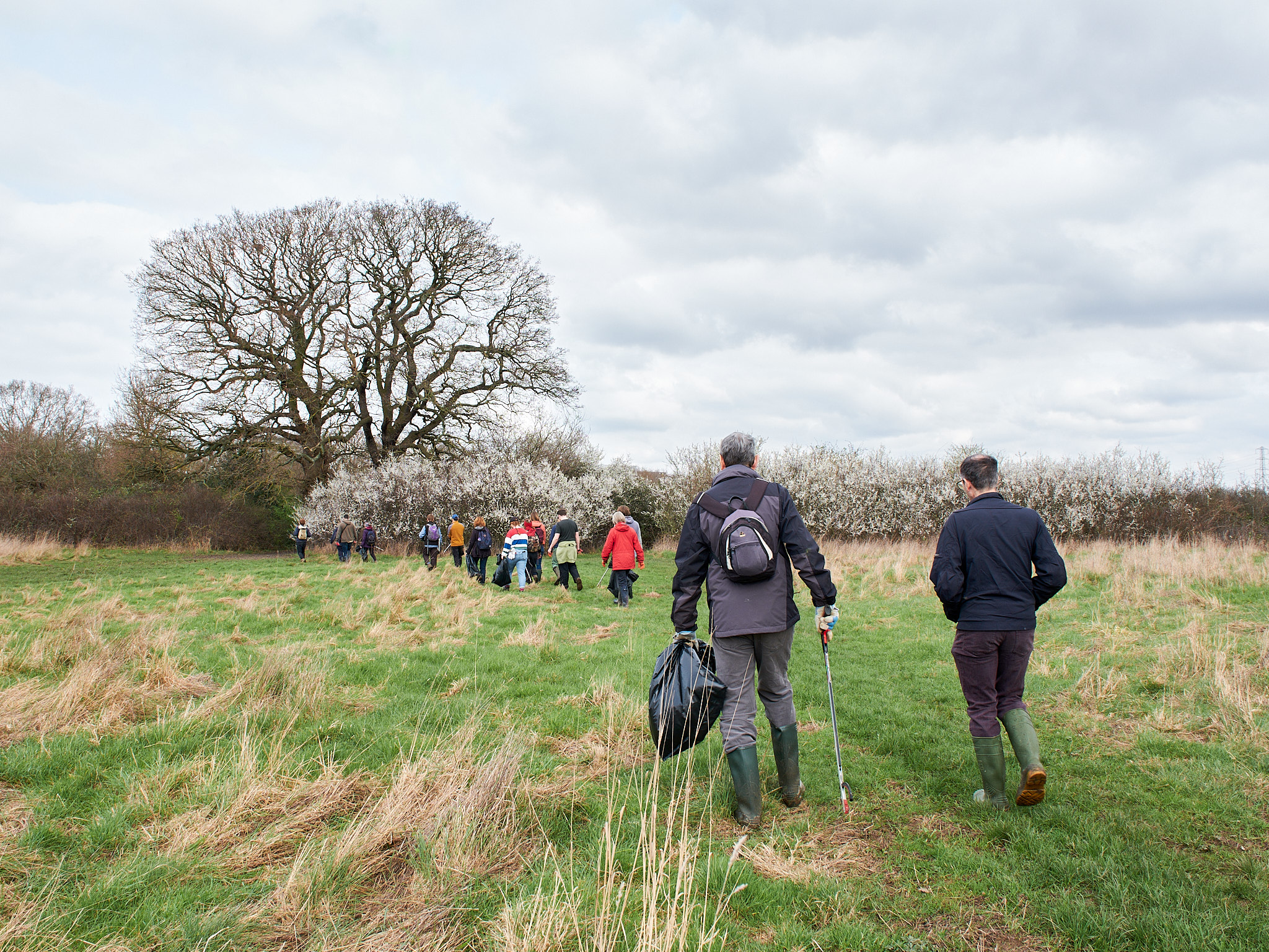 Around 15 volunteers along with Citizen Zoo staff took to Tolworth Court Farms yesterday 20 March (Photo: Oliver Monk)