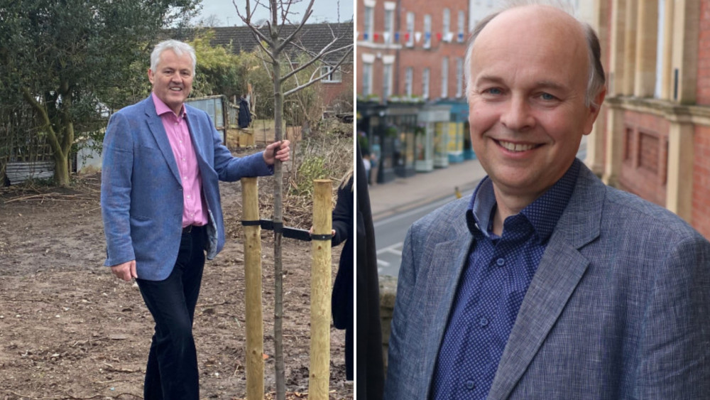Cllr Jan Matecki (left) challenged Cllr Ian Davison (right) at this week's Warwick District Council meeting (images via WDC)
