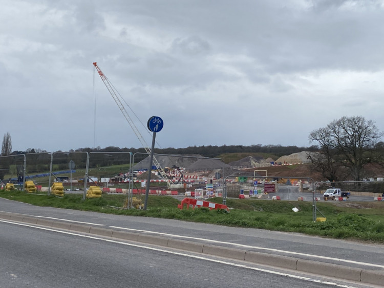 HS2 works to the north of Kenilworth (image by James Smith)