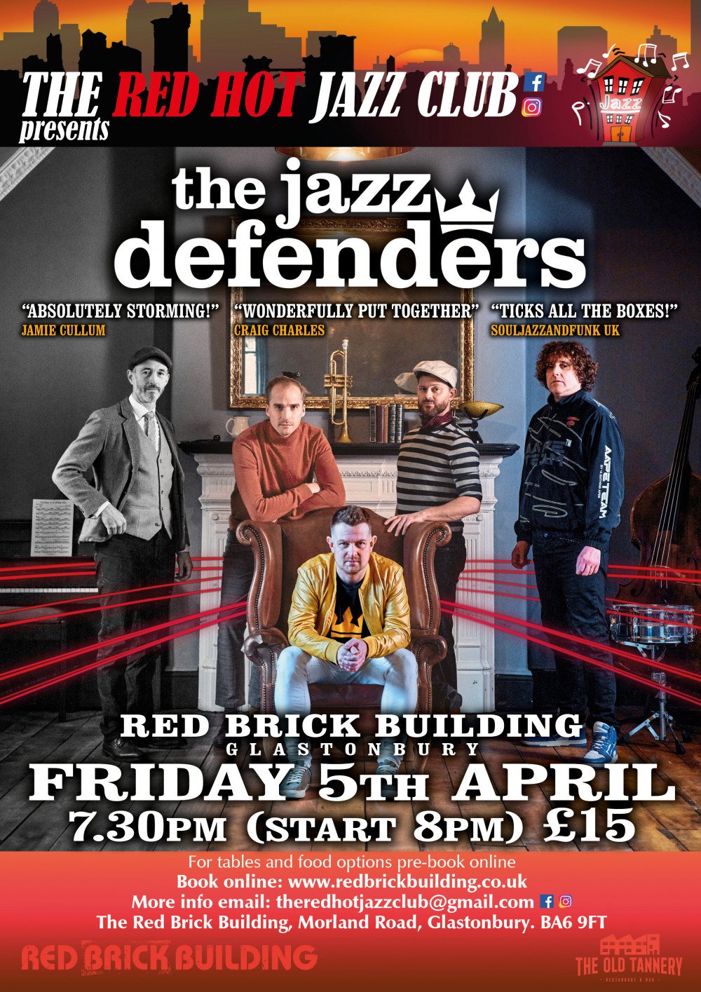 The Red Hot Jazz Club Presents... The Jazz Defenders 'Memory in Motion" Tour
