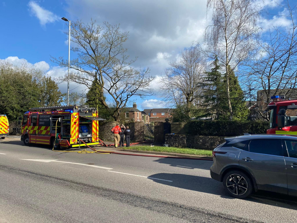 Fire crews, police and paramedics were called to Ford Green Road on Sunday afternoon (Dom Jennings).