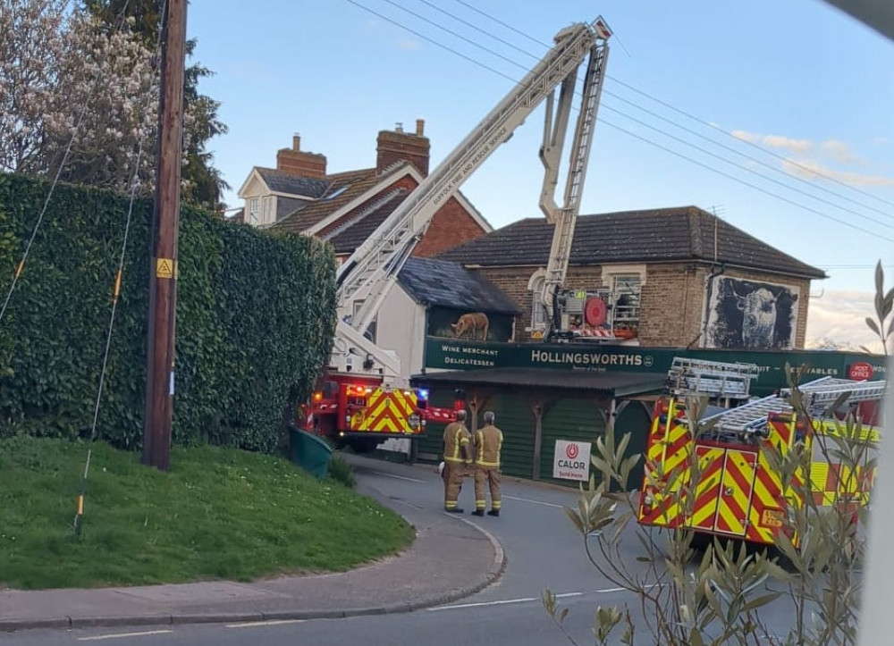 Incident at Church Road, Chelmondiston (Picture: Contributed)