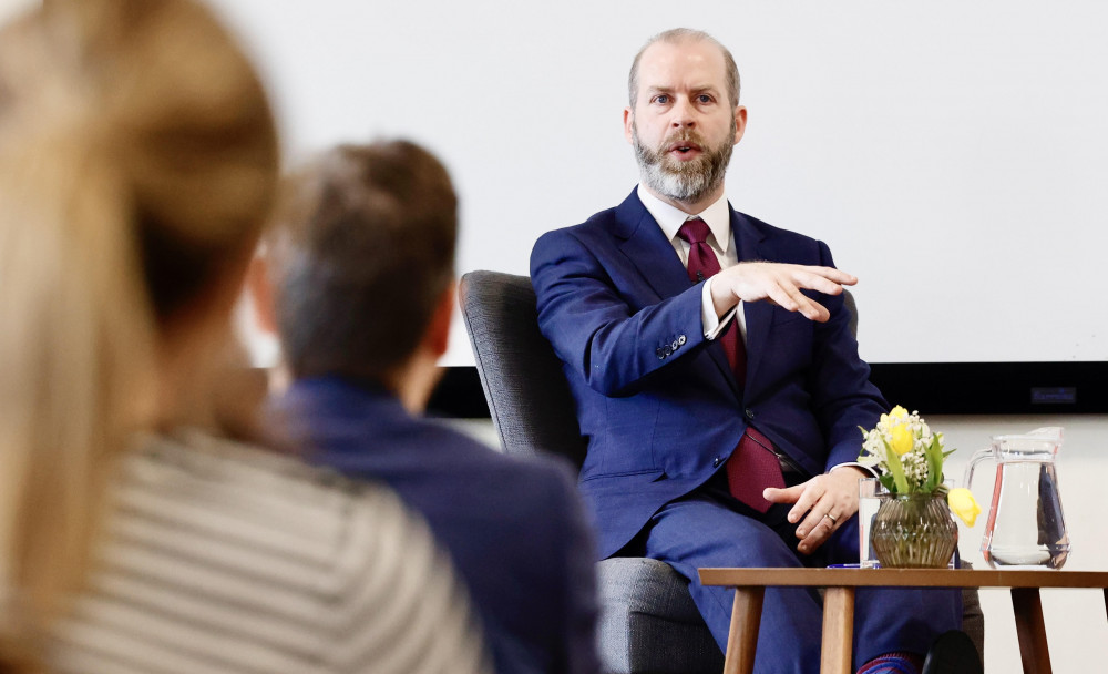 Labour's Shadow Business Secretary, Jonathan Reynolds, visited Stoke-on-Trent last week (Pete Stonier).