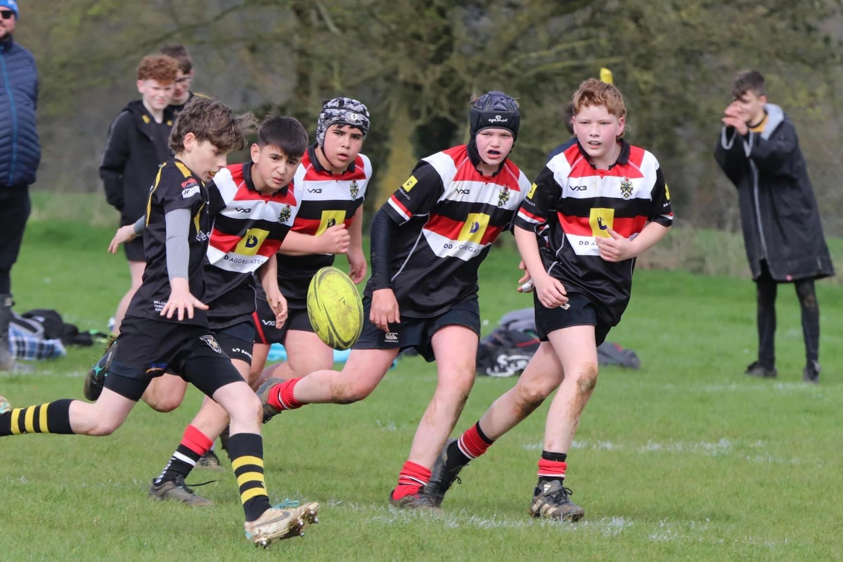 The Frome RFC Under 13s in action, image Katie White