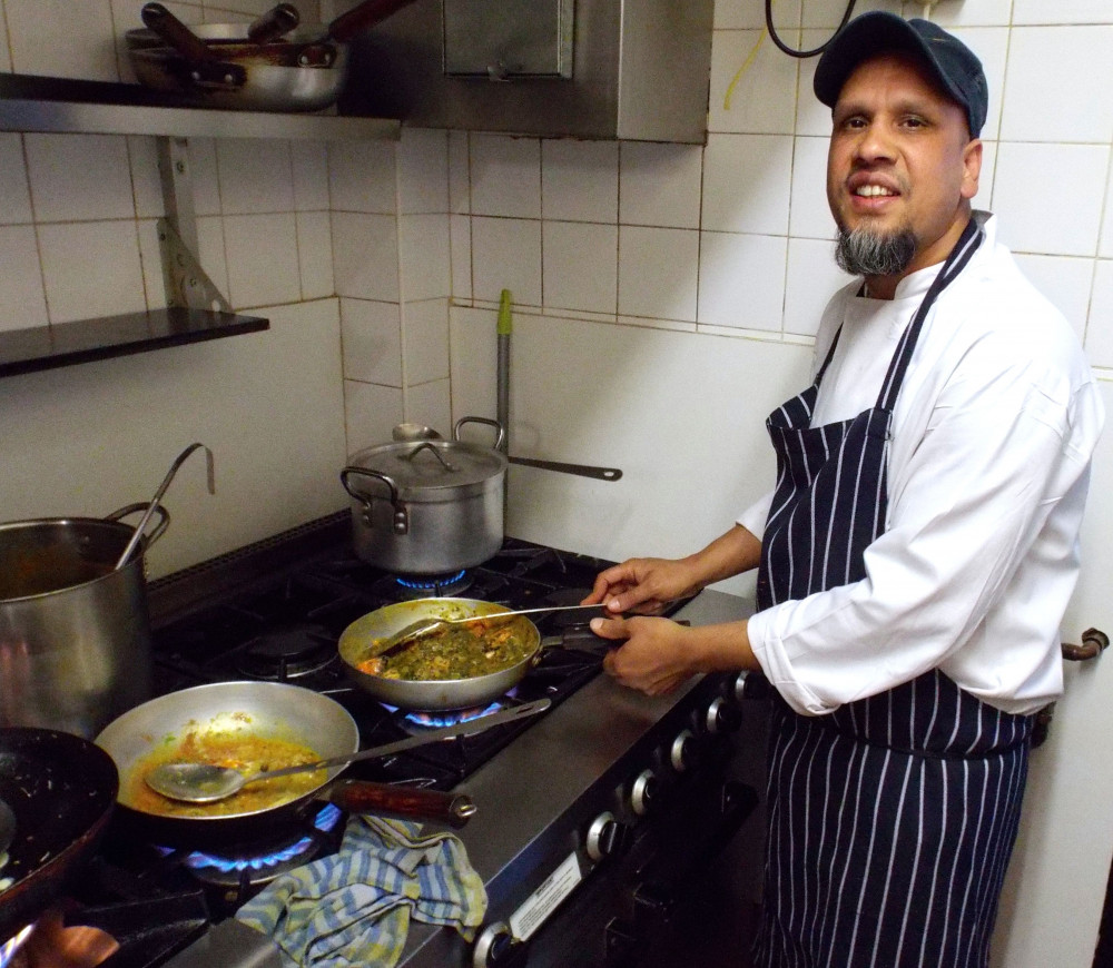 Ali cooking up a treat at the Lasan on Tuesdays now (Picture: Nub News)