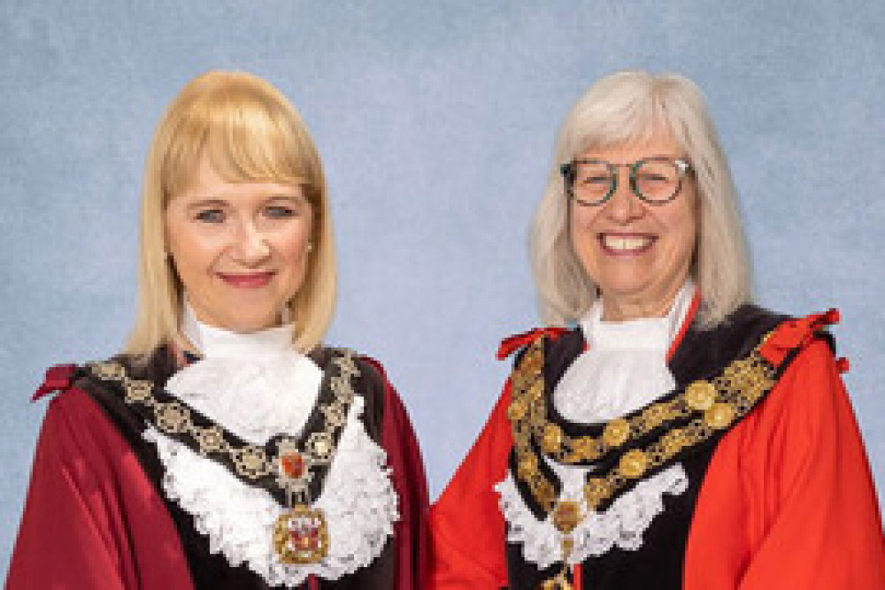 Mayor of Richmond Cllr Suzette Nicholson, right, with Deputy Mayor of Richmond Cllr Fiona Sacks, left (Photo: Richmond Council)