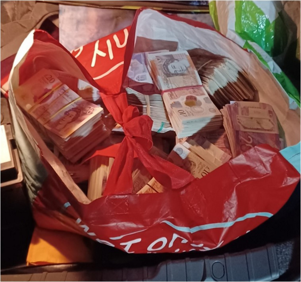 The man said the money was part of his family fortune that had been sent from Turkey via a wire transfer (image via Warwickshire Police)