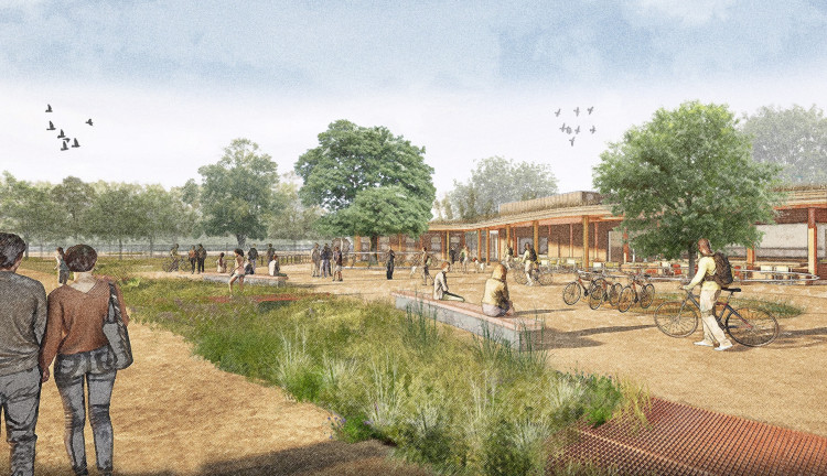 The proposed new café design by Roehampton Gate in Richmond Park (Photo: The Royal Parks)