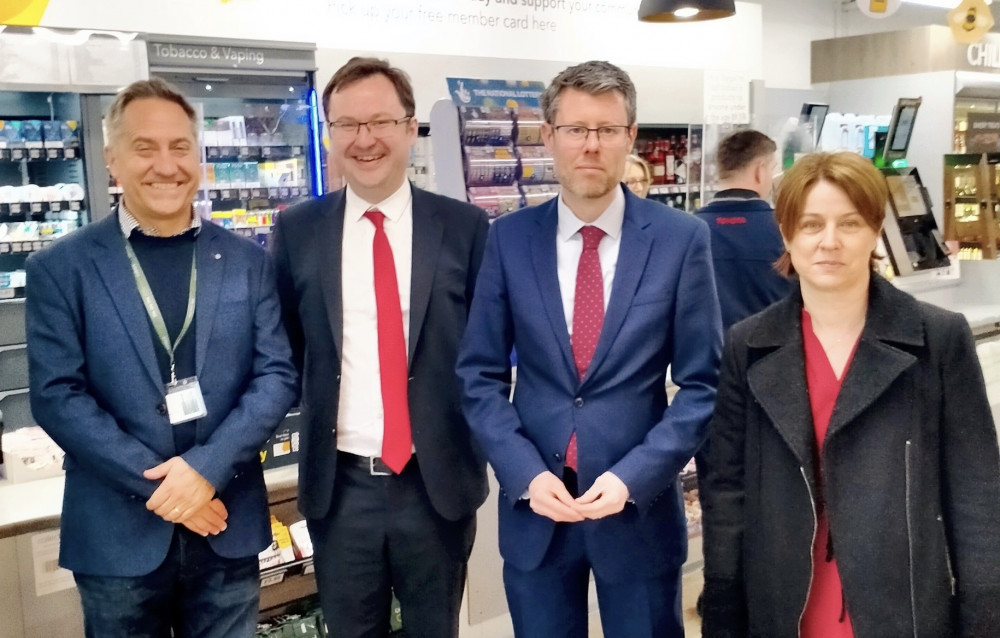 The group visited Ashby's School Lane Co-op supermarket. Photos: Supplied