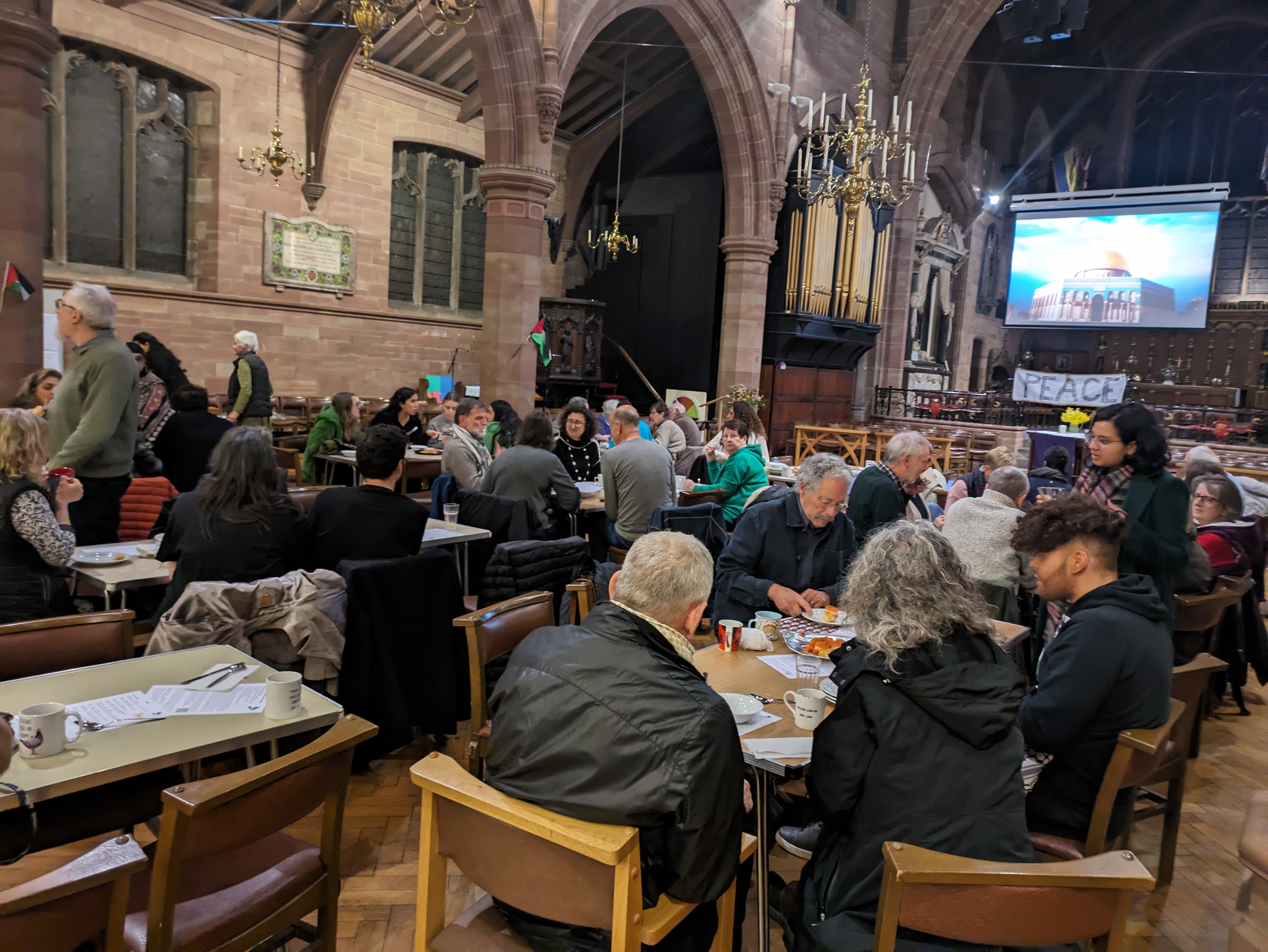 A huge turnout came to the recent Palestinian cultural evening. 