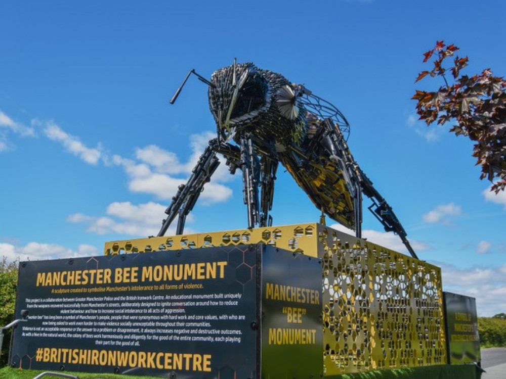 Anti-Violence Bee Monument visit