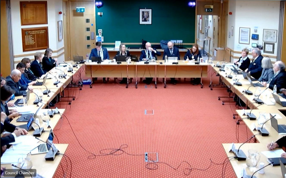 RCC Full Council on Monday debating the future of the centre. Image credit: LDRS.